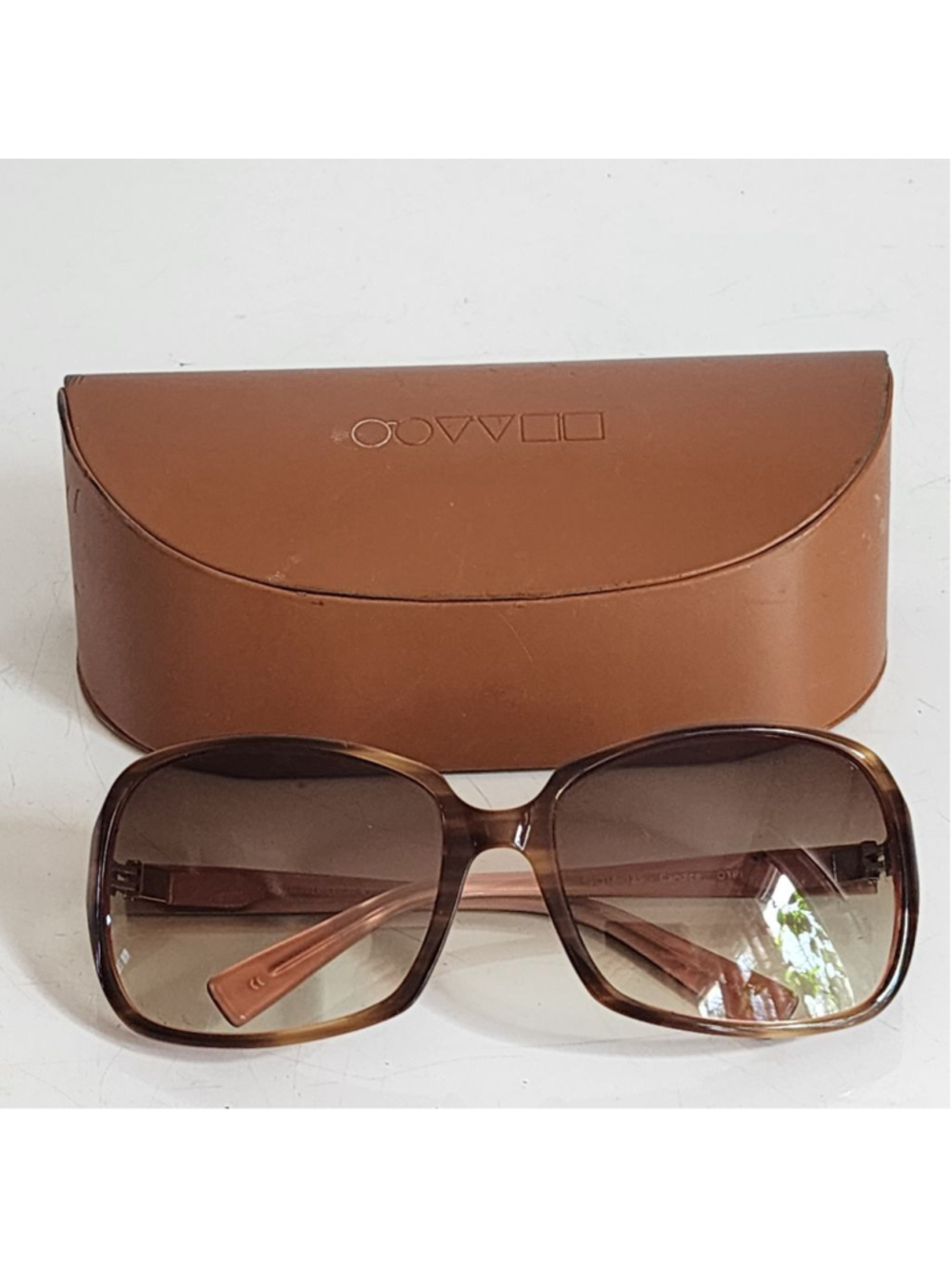 OLIVER PEOPLES Candice Brown Pink Oversized Gradient Tortoiseshell Sunglasses